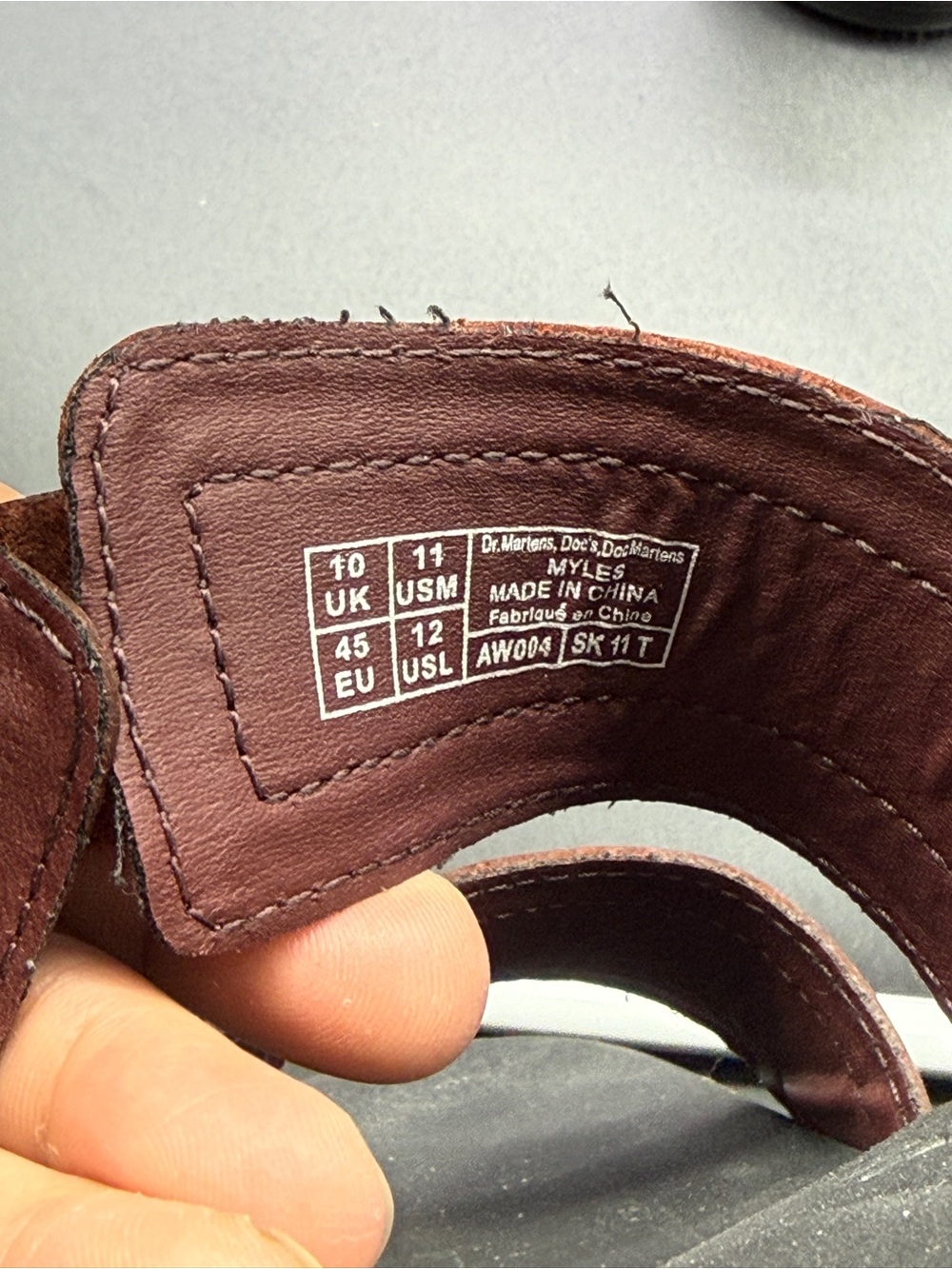 Dr. Martens Myles Sandals Men's 11 Brown Strapped Platform Y2K Luxury Casual Wea - Picture 5 of 6